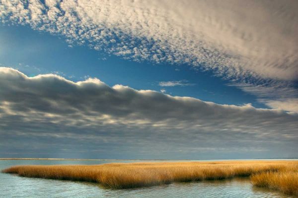 Virginia Cloudy scenic on Chincoteague Island